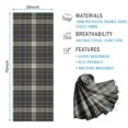thumbnail image 2 of Brown Blue Checkerboard Checkered Pattern Hot Yoga Mat Towel Non Slip for Hot Yoga - Quick-Drying Yoga Mat Cover with 4 Corner Pockets with Travel Bag - Hot Yoga Towel Non Slip 70"x26", 2 of 6
