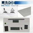 thumbnail image 4 of VIVO Dark Gray 60 x 24 inch Universal Table Top for Sit to Stand Desk Frames, 4 of 8