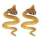 thumbnail image 3 of 2 pcs simulated snake toys realistic full core plastic yellow snake model for collection children education, 3 of 5