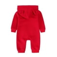 thumbnail image 3 of Likimi Baby Boys Jumpsuits Long Sleeve Solid Color Onesie Fashion Comfortable Loose Spring Fall Homewear Size 12-24 Months Red, 3 of 8