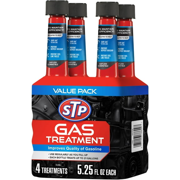 STP Super Concentrated Gas Treatment For Any Gasoline Engine - 5.25 fl oz (4 Count)