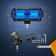thumbnail image 2 of Lámpara LED Nilight, 16,5 cm, triple fila azul, 2 unidades, 120 W, 12 V, 2 of 9