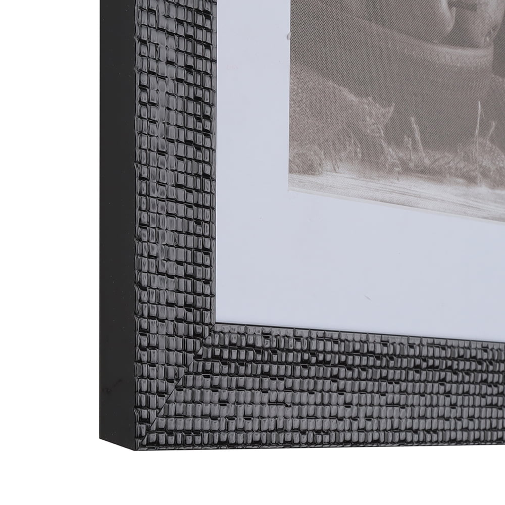 1-13/16" Polystyrene Mosaic Textured Modern Picture Frame - by WholesaleArtsFrames-com. 18x24 243 Series - Rich Black - Made In USA