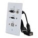 Vga Usb Wall Plate C2G HDMI VGA 3.5mm Audio and USB Pass Through Single Gang Wall Plate - White - mounting plate ()