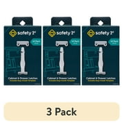(3 pack) Safety 1st Cabinet & Drawer Latch (14pk), White, Toddler