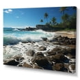thumbnail image 2 of Designart "Dominican Coastal Charm" Nautical & Beach Canvas Wall Art, 2 of 5