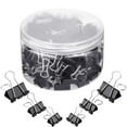 thumbnail image 2 of Bewildely Clip de suministros de oficina de 150 piezas, accesorios para estudiantes resistentes al desgaste, organizador de papel, Clips para carpetas de Almacenamiento y organización del hogar Negro Bewildely HA062971-03, 2 of 6