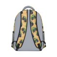 thumbnail image 3 of Monster Cartoon Truck Brown Pattern Backpack for School, Cute School Bag with Adjustable Shoulder Straps and Padded Back, 15.3"x11"x6.7", 3 of 5
