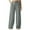 Gray, variant on Cotton Linen Wide Leg Work Dress Pants for Women Business Casual Trousers with Pockets, Breathable Office Wear S-2XL