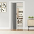 thumbnail image 2 of Pemberly Row 48" W Double Walled Foldable Heavy Duty Accordion Doors - Grey, 2 of 9