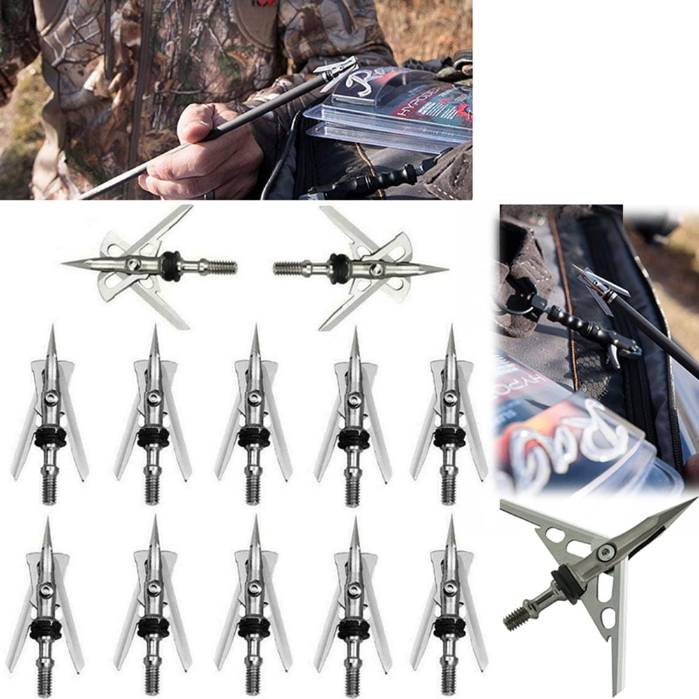 Hunting Broadhead Stainless Steel Fixed Blade Broadhead Arrow Tips