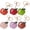 colorful, variant on Leather Leaf Fruit Keychain, 1pc Cute Apple Keychains Metal Key Ring, Mini Cute Key Pendant Accessories for Wallet Bag Purse Pendant