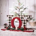 thumbnail image 6 of 11.25" Vibrant Unique "JOY" Wooden Christmas Plaid Table Decor, 6 of 6