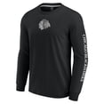 thumbnail image 2 of Men's Fanatics Black Chicago Blackhawks Elements Strive Long Sleeve T-Shirt, 2 of 3