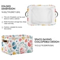 thumbnail image 2 of Yayeee Canvas Storage Basket with Handles for Shelves Fabric Bins Closet Organizer, Cute Easter Eggs, 2 of 8