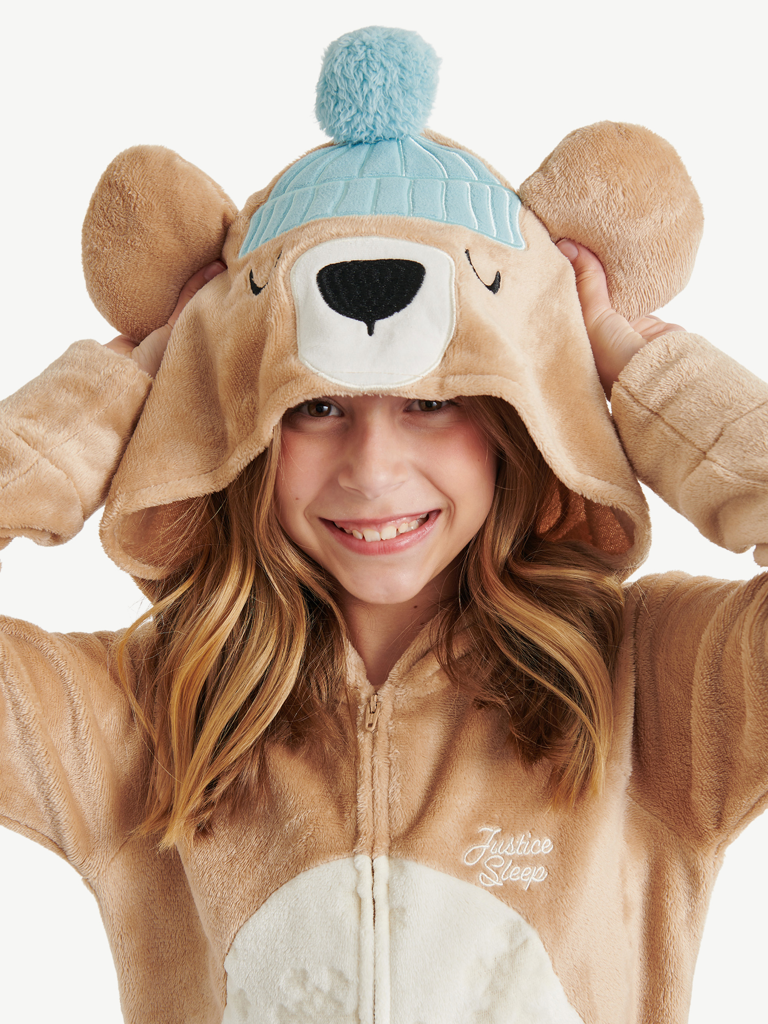 Justice Girls Long Sleeve Blanket Sleeper, One-Piece, Sizes 4-18