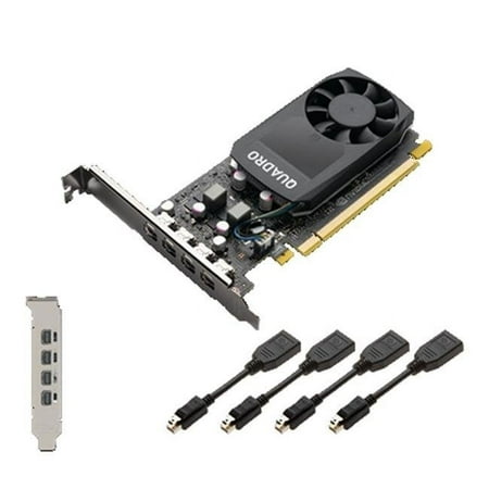 PNY NVIDIA Quadro P1000 Graphic Card, 4 GB GDDR5, Low-profile