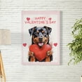 thumbnail image 2 of Happy Valentine's Day Rottweiler Brings Love Heart Vertical Matte Canvas Poster Rottie Dog Lover Gifts Idea Wall Art Home Decor - 02028, 2 of 5