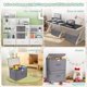 thumbnail image 4 of Juego de 2 Cajas de Almacenamiento Lavables, Almacenamiento de Ropa Plegable, Caja de Almacenamiento de Tela con Tapas y Asas para el hogar, Oficina, Armario, Dormitorio 38*25*25cm Gris, 4 of 8