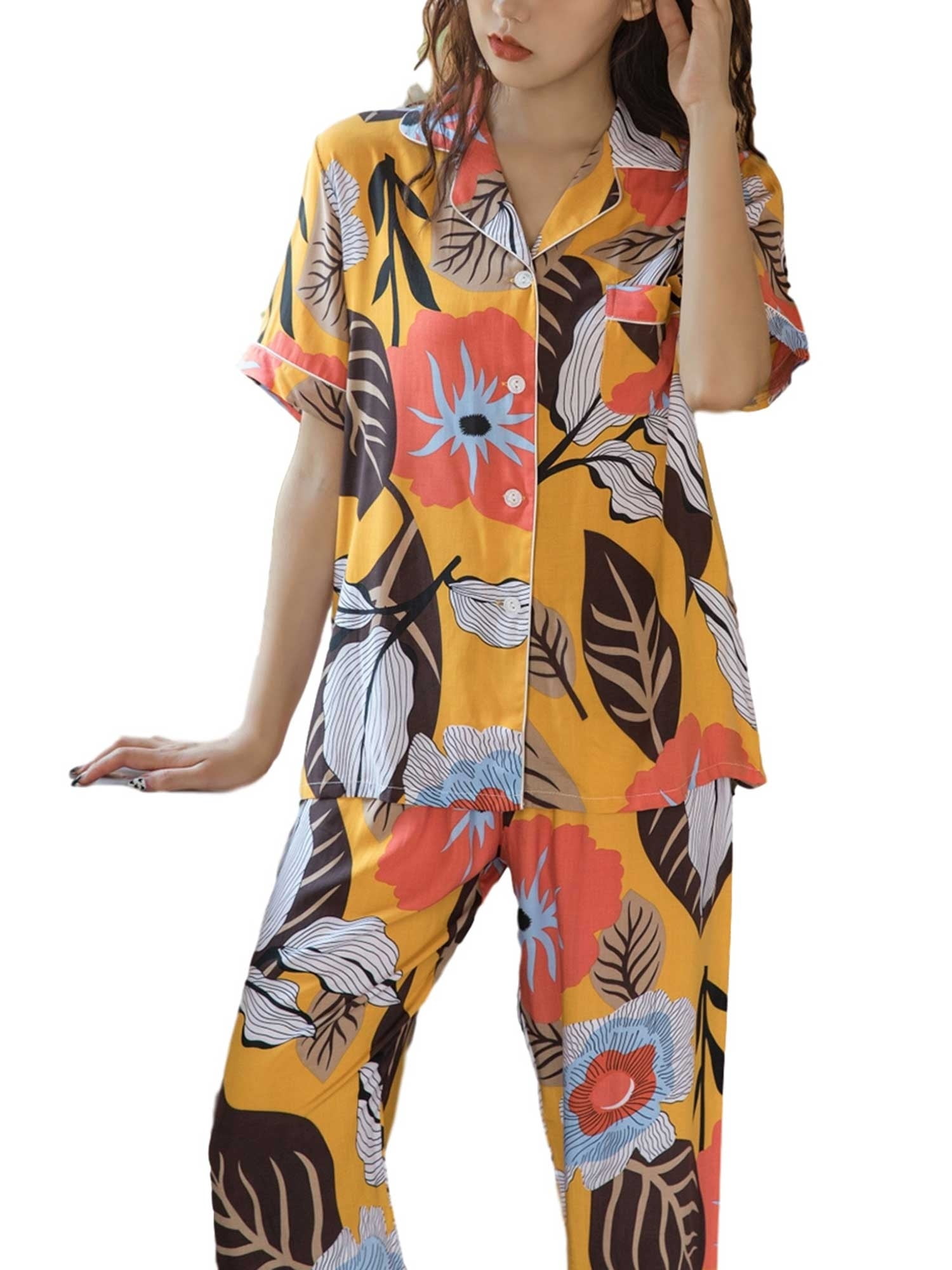 Women Nightwear, Floral Sleeping Shirt 