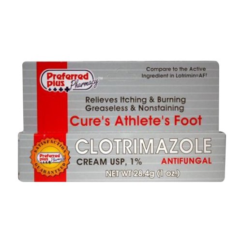 Preferred Plus Clotrimazole Antifungal Cream 1 Percent, 1 oz, 2 Pack