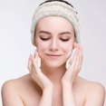 thumbnail image 4 of 3 diademas para lavado de cara para maquillaje y yoga, deportes, ducha, spa, diadema facial, diadema elástica para niñas y mujeres (blanco, amarillo, verde) ER, 4 of 4