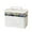 White, variant on 2 Tier Portable Storage Organizer Multipurpose Container For Home Travel And Family Emergency Kit Supplies