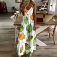 thumbnail image 3 of Autumn Harvest Maple Leaves Thanksgiving Sleeveless Dress for Women Clothing Female Women's Summer Skirt, 3 of 7