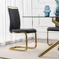 thumbnail image 7 of Sumdeal Modern Dining Chairs Set of 4,Modern Dining Chairs with C-Shape Metal frame leg with High Density Sponge Leather,Dining Chairs for Dining Room,Kitchen,Living Room, 7 of 7