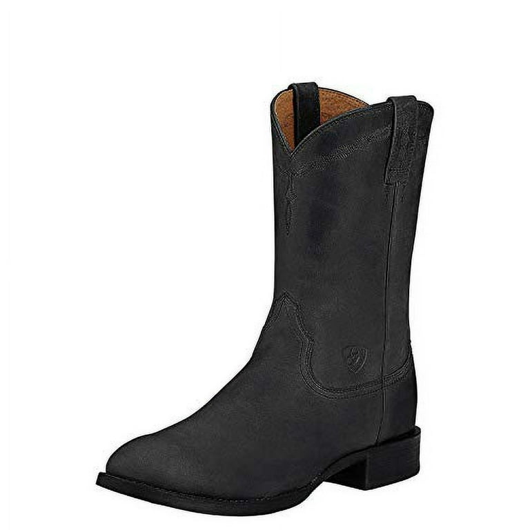 ARIAT Men's Heritage Roper Western Boot Black