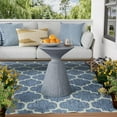 thumbnail image 5 of COSIEST Outdoor Side Table, Mushroom Shaped MgO Accent Table, Lightweight Patio End Table w Rotund Base, Round Top Plant Stand for Garden and Deck, Spotted Grey, 5 of 7
