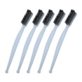 thumbnail image 1 of Juego de 5 cepillos de alambre para limpieza con cerdas de alambre y agarre ergonómico Plata, 1 of 9