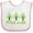 White and Pink, variant on Inktastic Earth Day Arbor Day Plant Trees Boys or Girls Baby Bib