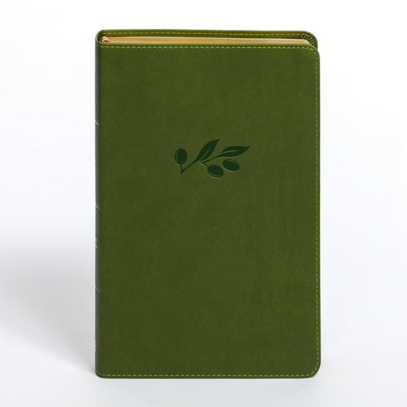 CSB Personal Size Giant Print Bible, Olive Leathertouch, (Hardcover)