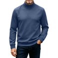 thumbnail image 6 of LWITHSZG Men's Mockneck Sweatshirt Soft Fleece Lined Pullover Sweatshirts Fall Winter Warm Long Sleeve Going&nbsp;Out Tops S, 6 of 9