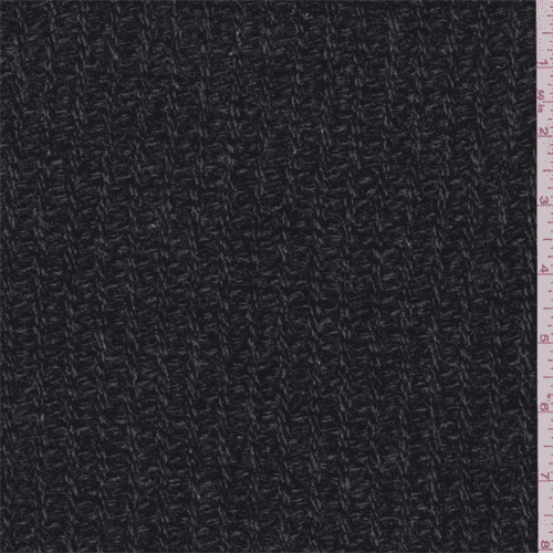 Black/Grey Textured Wool Jacketing, Fabric By the Yard - Walmart.com ...