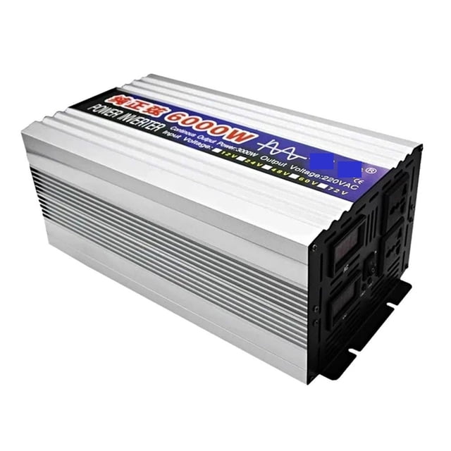 Pure Sine Wave Inverter 4000W 6000W 8000W Power Solar Car Inverter With LED Display DC 12V 24V To AC 110 220 Voltage Converter ,Wide Usage