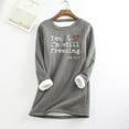 thumbnail image 2 of FAVIPT Womens Yes,I'M Still Freezing -Me 24:7 Sweatshirts, Sherpa Fleece Lined Winter Warm Pullover Crewneck Tunic Tops, 2 of 5