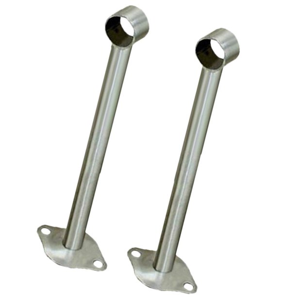 Soporte de Base de Riel de Armario Sunnimix de Acero Inoxidable 2 Piezas Φ32x250mm