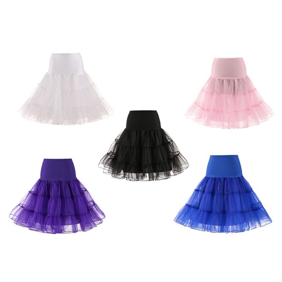 SOPOTUTU Retro Tulle Tutu Skirt Women Hoopless Design Yarn 1Set
