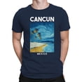 thumbnail image 2 of Cancun Graphic Men's Navy T-Shirt, 2 of 3