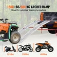 thumbnail image 3 of KFFKFF 1500 lb Aluminum Ramp Combination Loading Ramp for Farm Loading Bed 2 Pieces, 3 of 9