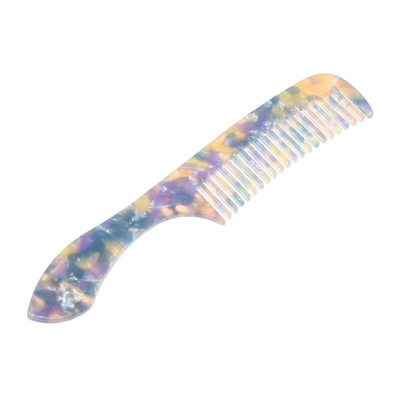 Vocoste 1 Pc Women Handheld Wide Tooth Comb for Curly Thick Wavy Straight Hair Purple