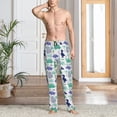 thumbnail image 5 of Mens Pajama Pants - Soft Sleep & Lounge Pants for Men, Dinosaur print D Cuteness Casual PJ Bottoms Pants with Pockets, 5 of 5