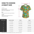 thumbnail image 4 of Vsdgher Pineapple Women Shirts V Neck Short Sleeve Tops T-Shirt Basic Tees, S to 3XLXX-Large, 4 of 5