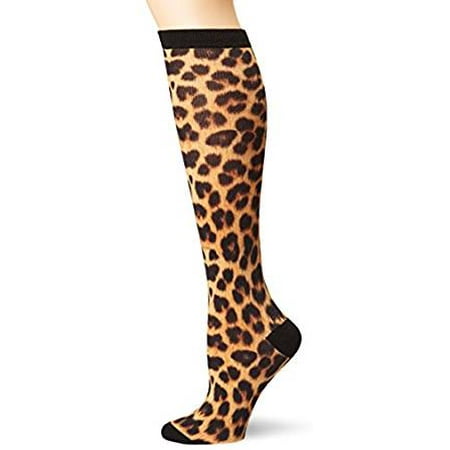 Leopard Knee High Socks - Women's Knee High Socks - K Bell - Leopard 360 Print Black