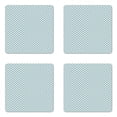 thumbnail image 1 of Geometric Coaster Set of 4, Simplistic Contemporary Pattern of Motif with Triangles, Square Hardboard Gloss Coasters, Standard Size, Pearl Sea Blue, by Ambesonne, 1 of 2