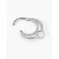 thumbnail image 4 of FANSING Opal Septum Jewelry Surgical Steel Crescent Moon Septum Rings for Women Twisted Design Daith Earring Hoop 8mm Septum Piercing Jewelry 16 Gauge, 4 of 4