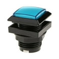 thumbnail image 3 of Esquirla 3.3cm Square Arcade Push Button with 12 Lamps & Microswitch for Large Machine Blue, 3 of 7