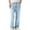 Light Blue, variant on ZVNAΖH Mens Straight Leg Jeans Baggy Stretch Low Waist Jeans Denim Pants